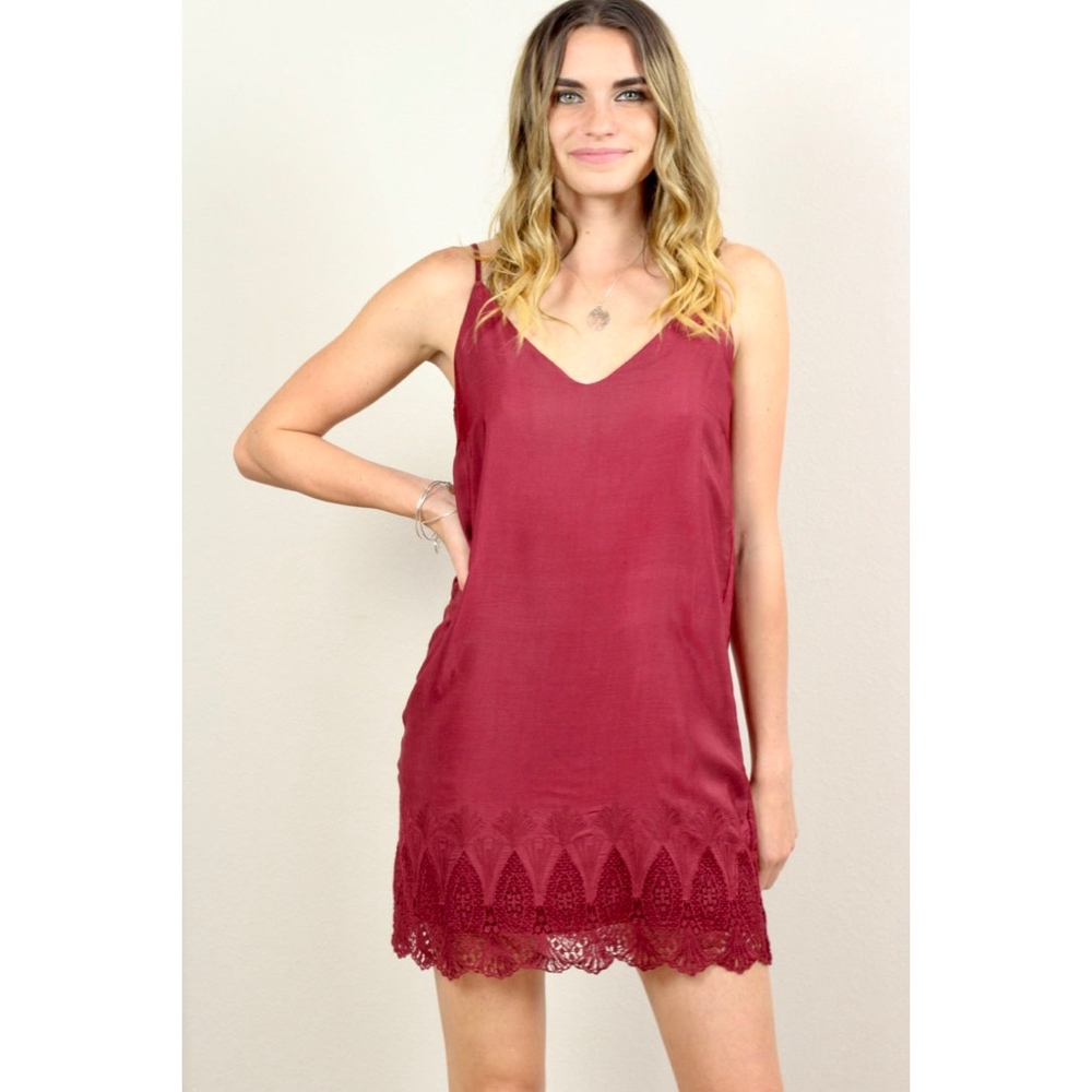 Matilde Lace Trimmed Slip Dress
